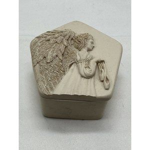 Angel Wishing Trinket Box With Ballerina Slippers Inside By Angel Star 2001